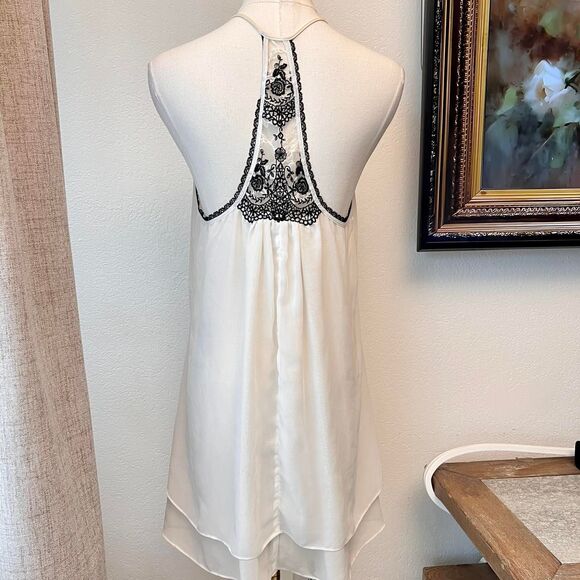 In Bloom by Jonquil Ivory Slip Dress – Lace Trim Nightgown - Size Small - Picture 2 of 8